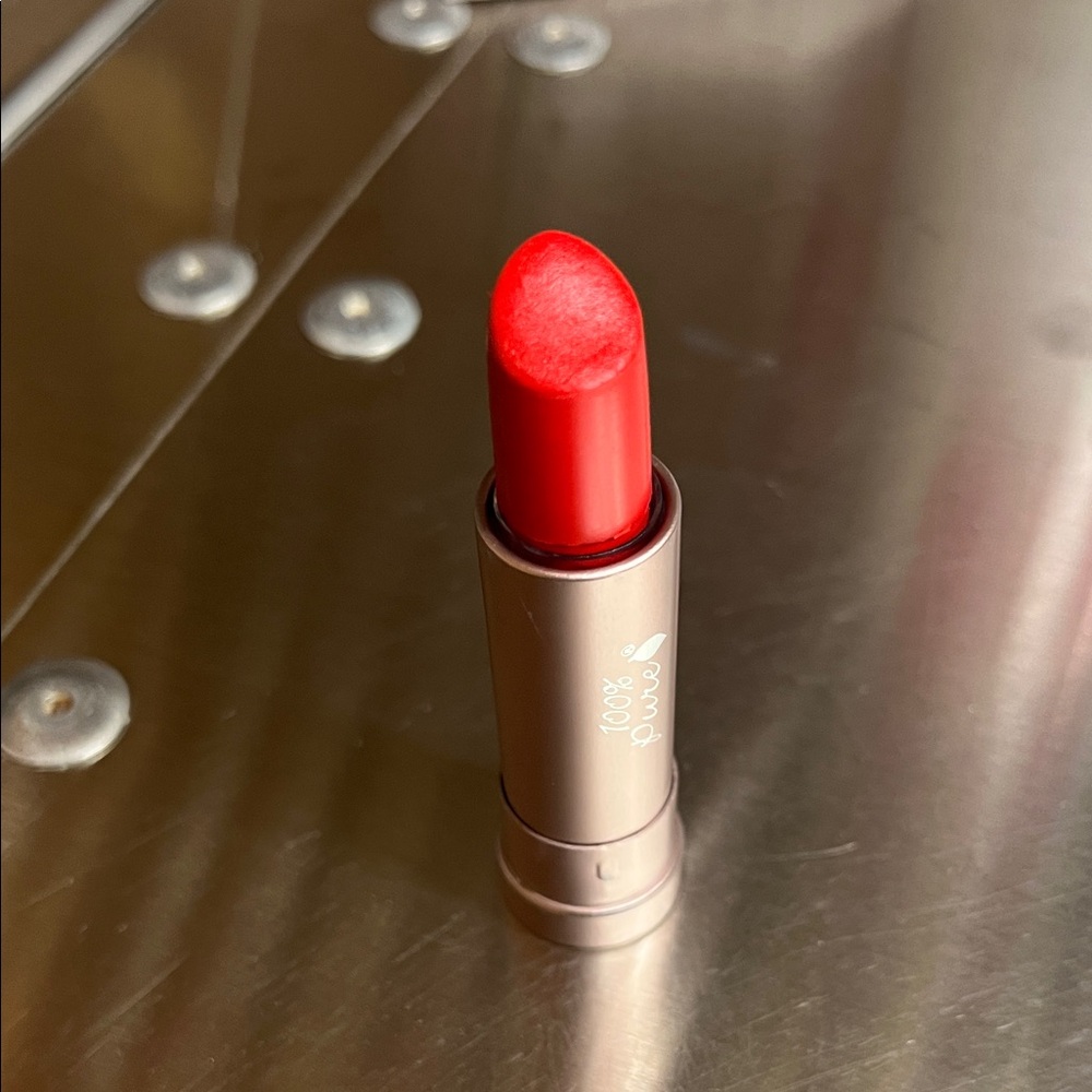 100 percent pure Sonora red lipstick